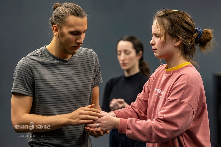 A picture of talented artists during Budapest's workshop